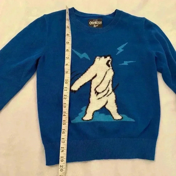OshKosh B’gosh Polar Bear Sweater Size 8 Youth - Picture 5 of 7